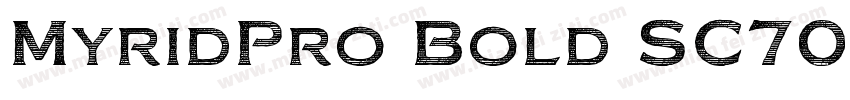 MyridPro Bold SC700字体转换